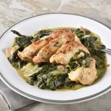 Chicken florentine dinner