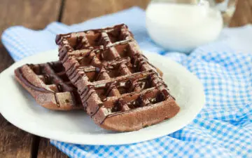 Flourless Chocolate Protein Waffles